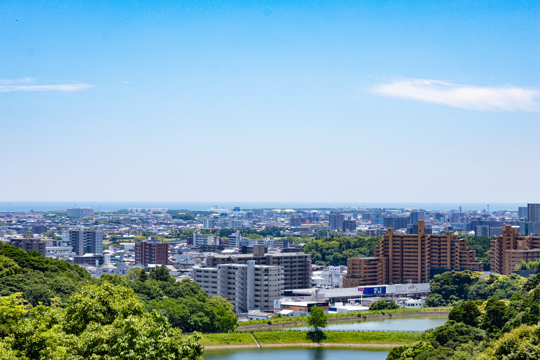 宮崎市の街並み