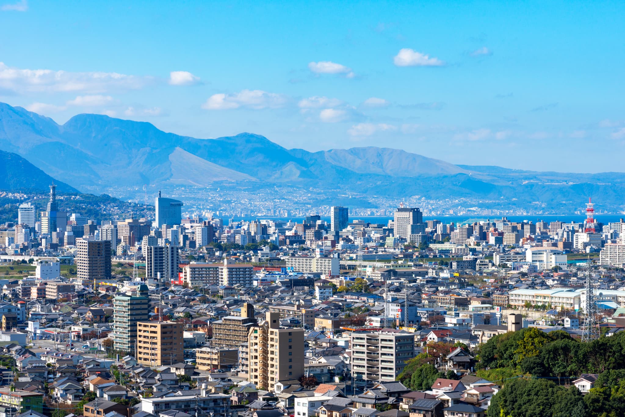 大分市内の風景